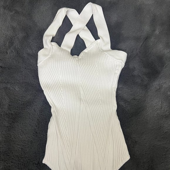 Abercrombie & Fitch Tops - Abercrombie Sweetheart Cross-Back Bodysuit